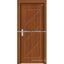 Puerta de madera interior con el PVC cubierto MDF puerta JKD-8013 para el diseño de la puerta del PVC de la marca de fábrica superior de China